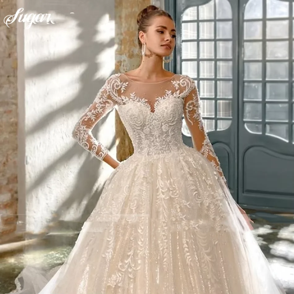 Abiti da sposa personalizzati con scollo a cuore e schiena scoperta di lusso Abiti da sposa squisiti con perline Abito da sposa classico Boho Robe De Soire