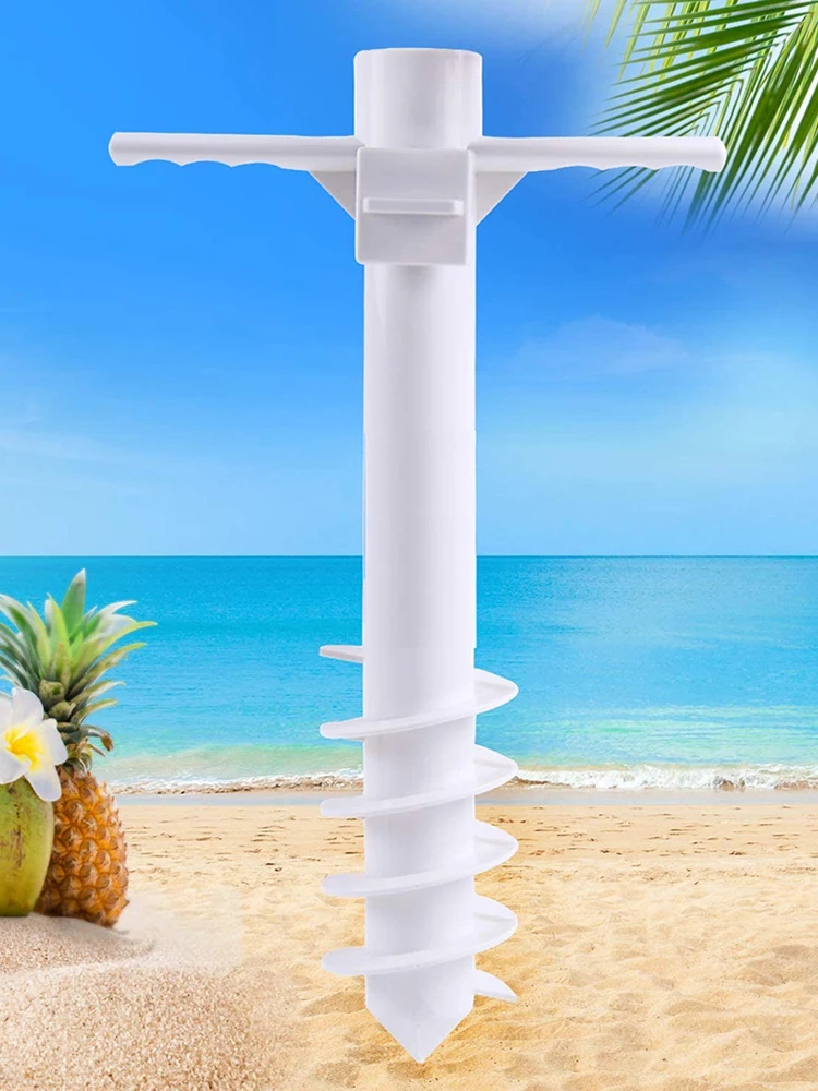 Beach Umbrella Stand | Heavy Duty Outdoor Umbrella Base | Umbrella Holder Stand with Five-layer Spir