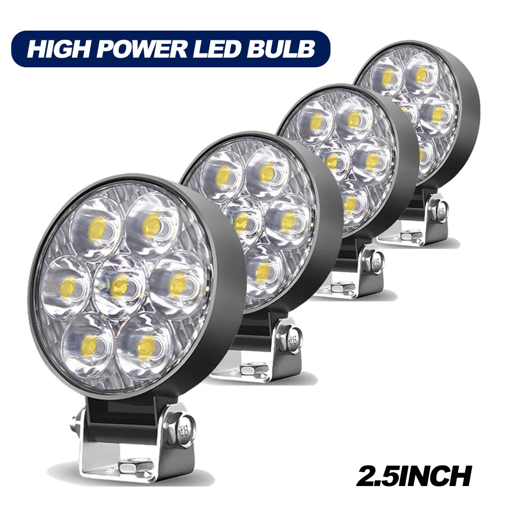 

Mini LED Work Light Set Small Size Bright Lighting for Truck Pickup Tractor Fog Lamp Roof Lamp Off-Road Accessories