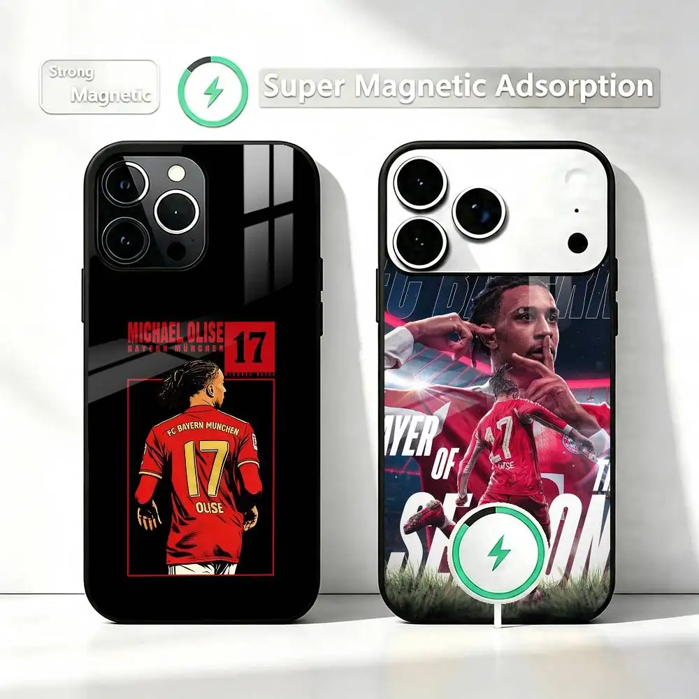 Football M-Michael Olise  Phone Case For iPhone17,16,15,14,13,12,11 Plus,Pro Compatible with magnetic wireless charging