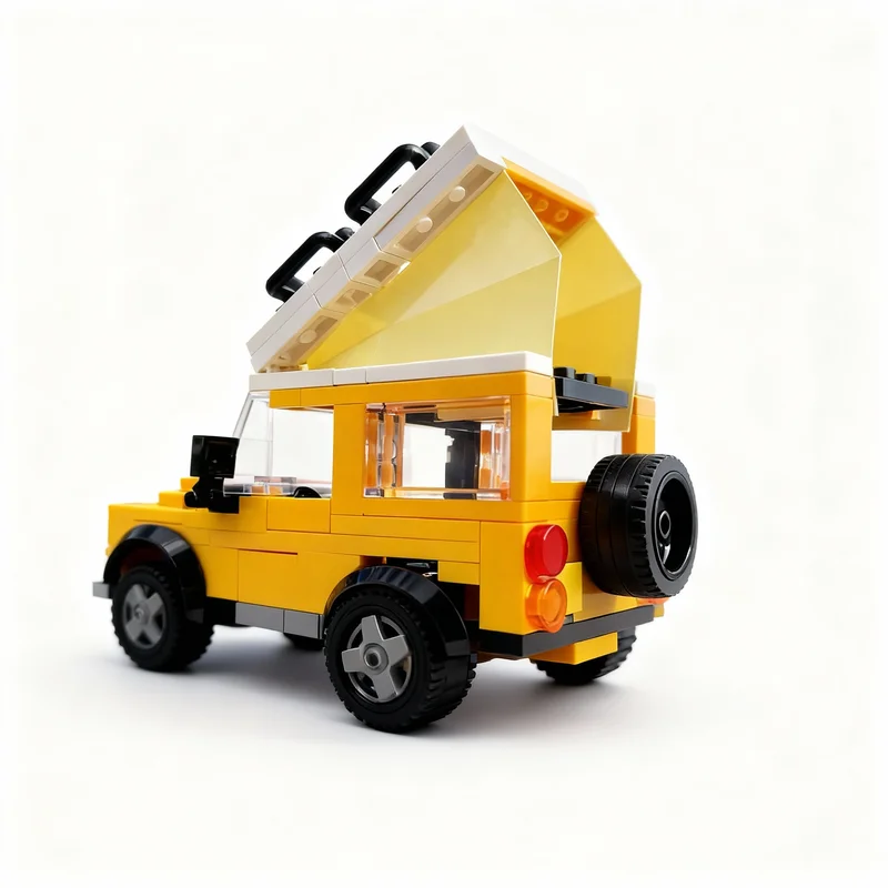 168pcs MOC Creator - Landed Rovers Classic Defender - Pop-up Roof MOD Model Building Blocks Christmas Gift Birthday Assemble
