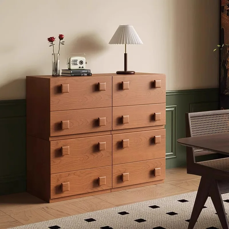 

French retro module cabinet, combination cabinet, storage chest cabinet, bedside table, living room, small standing cabinet