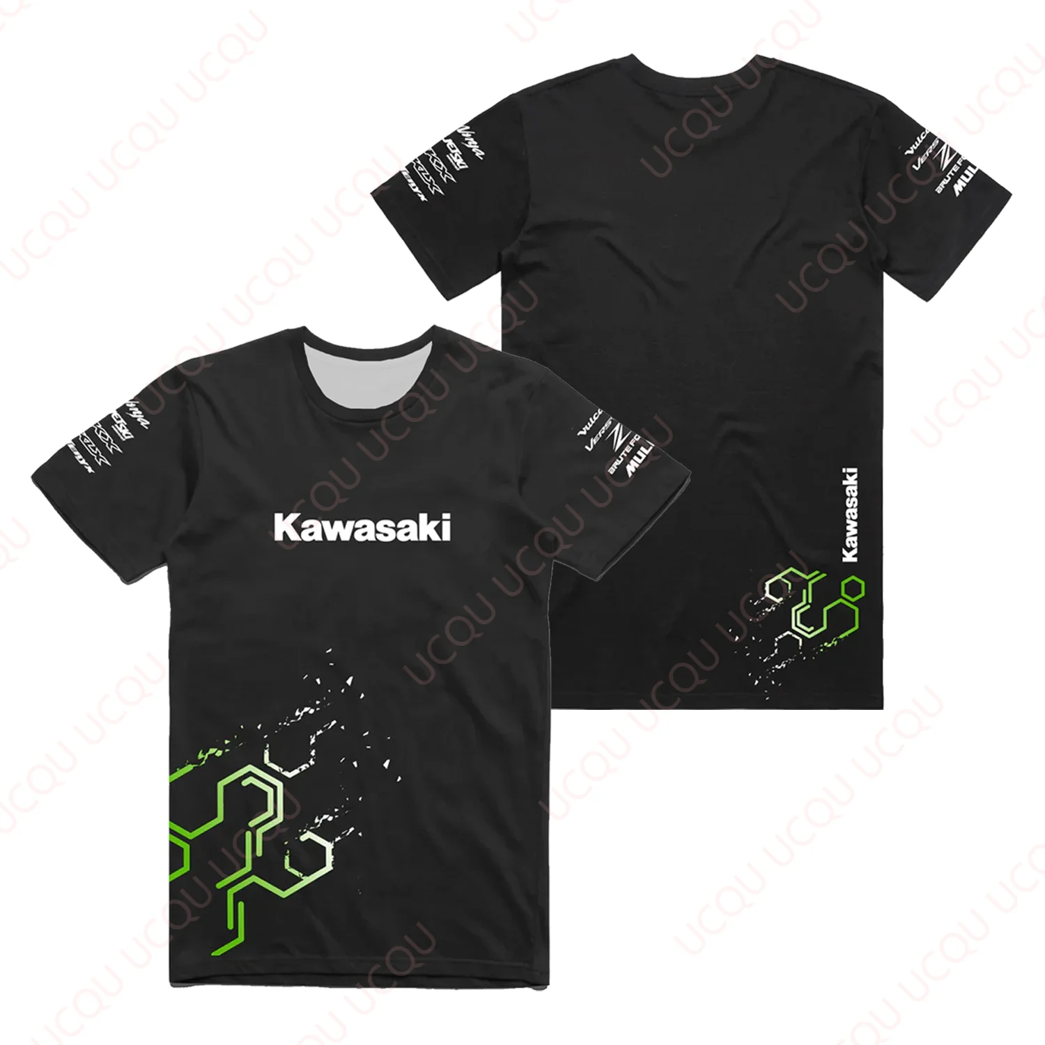 

2024 Kawasaki Accelerate T-Shirt Newest Outdoor Jersey Summer Classic Tee Adults Loose Exercise Motorcycle Jersey