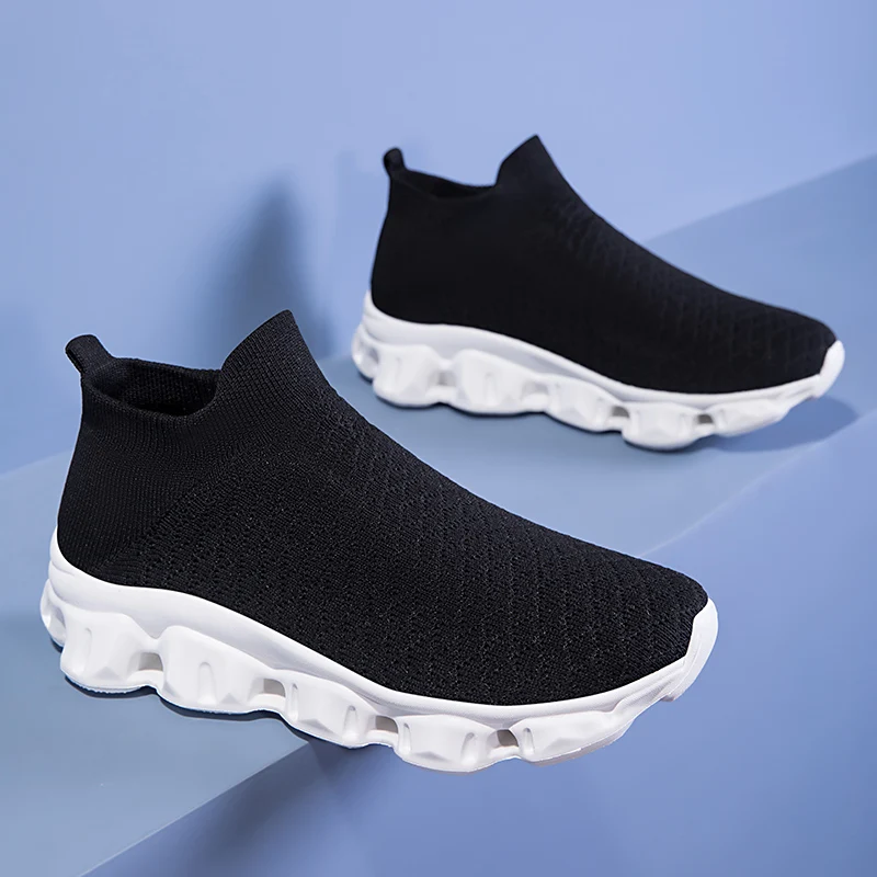 

Unisex Sports Shoes New Breathable Comfort Mesh Thick Soled Shoes Summer Lightweight Cushioned Outdoor Casual Running Shoes
