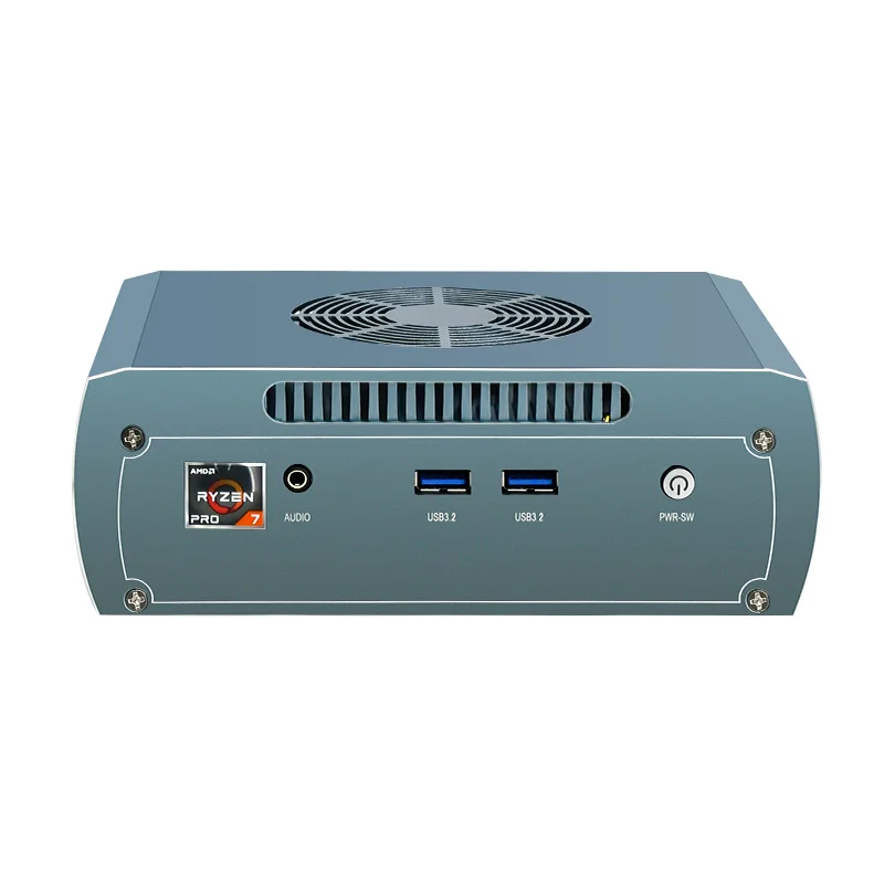 Aittact AI Gaming Mini PC AMD Ryzen 7 8845HS 2*Intel 2.5G 2*DDR5 2*NVME Firewall Router Computer Windows 11 4x8K WiFi6