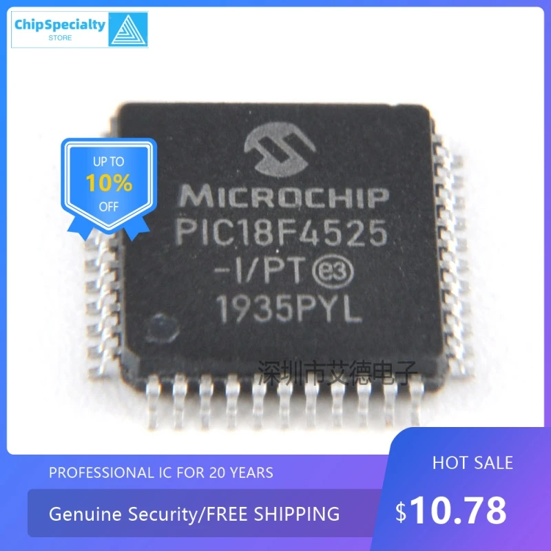 Pic18f4525-i /PT patch QFP44 microcontroller chip PIC18F4525 new original