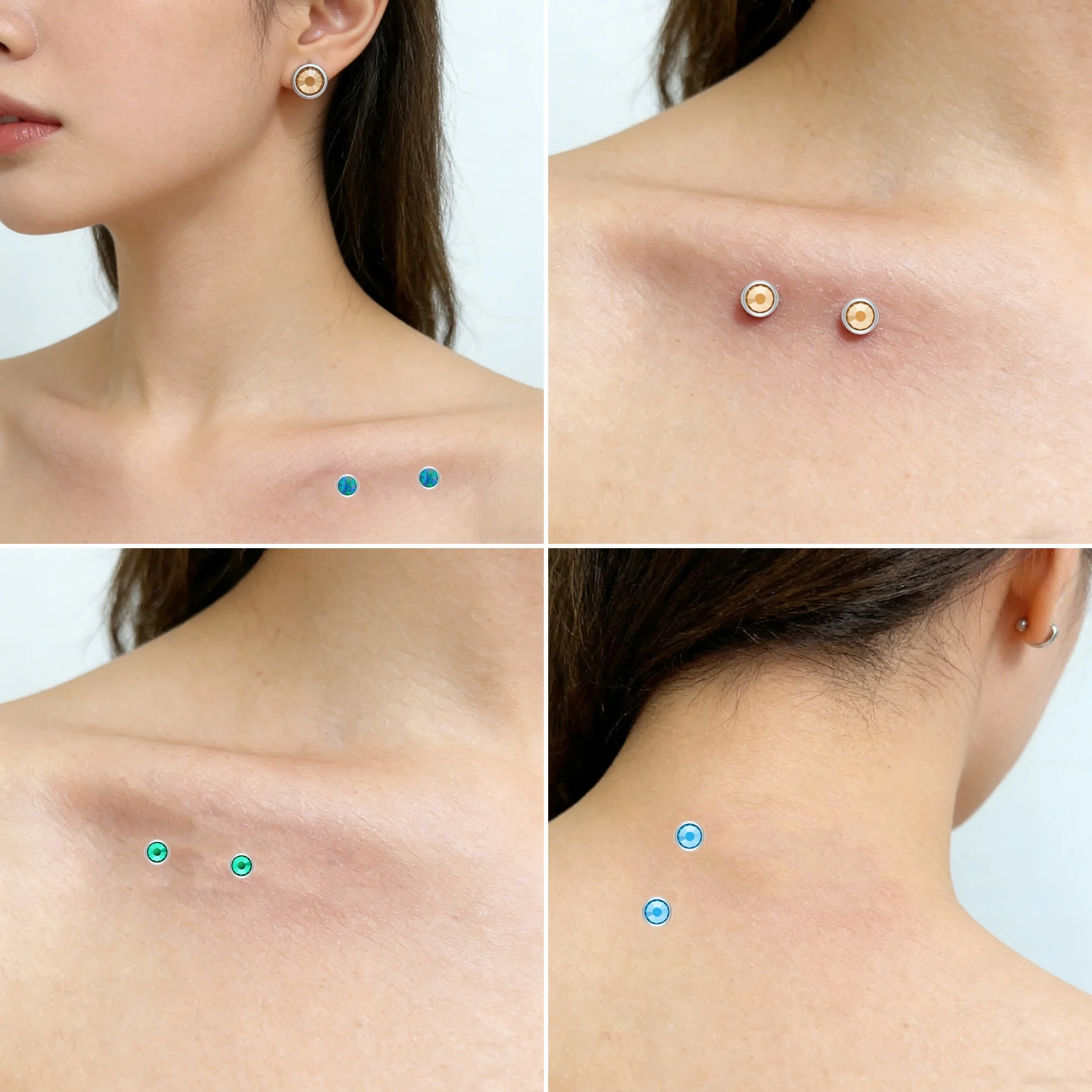 เครื่องประดับเจาะหูแบบมินิมอล - Body Jewelry Dermal บทวิจารณ์และราคา