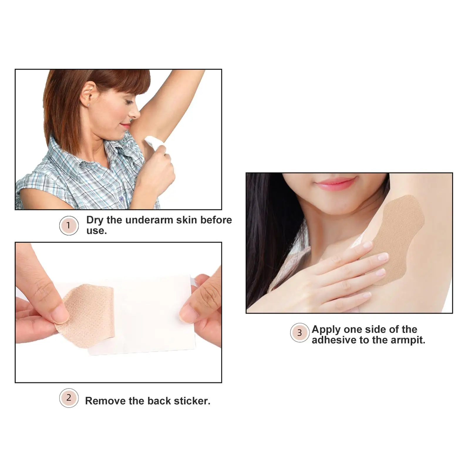 Odorless Soft Underarm Sweat Pad - Absorbent & Portable