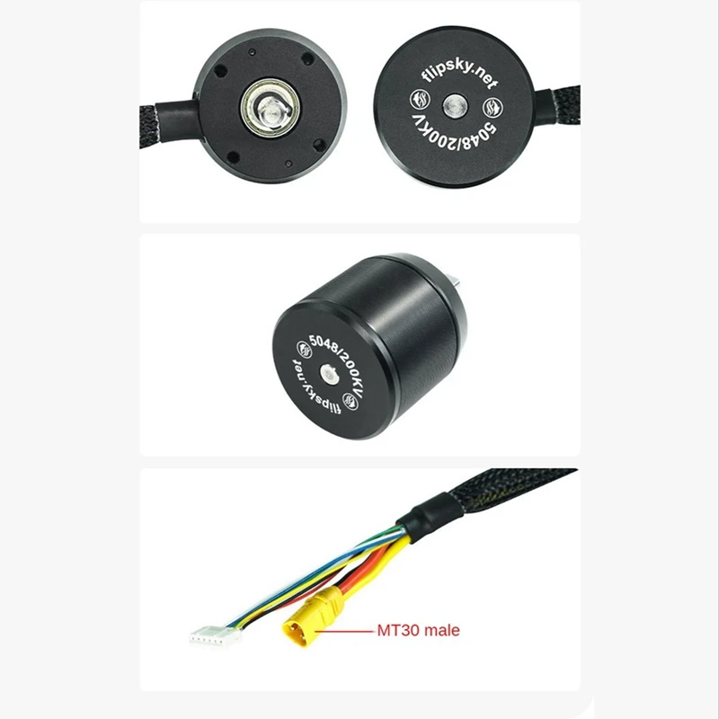 Imagem -03 - Flipsky-sensored Brushless dc Motor para Skate Elétrico Batalha Endurecida 2x 5048 200kv 1300w