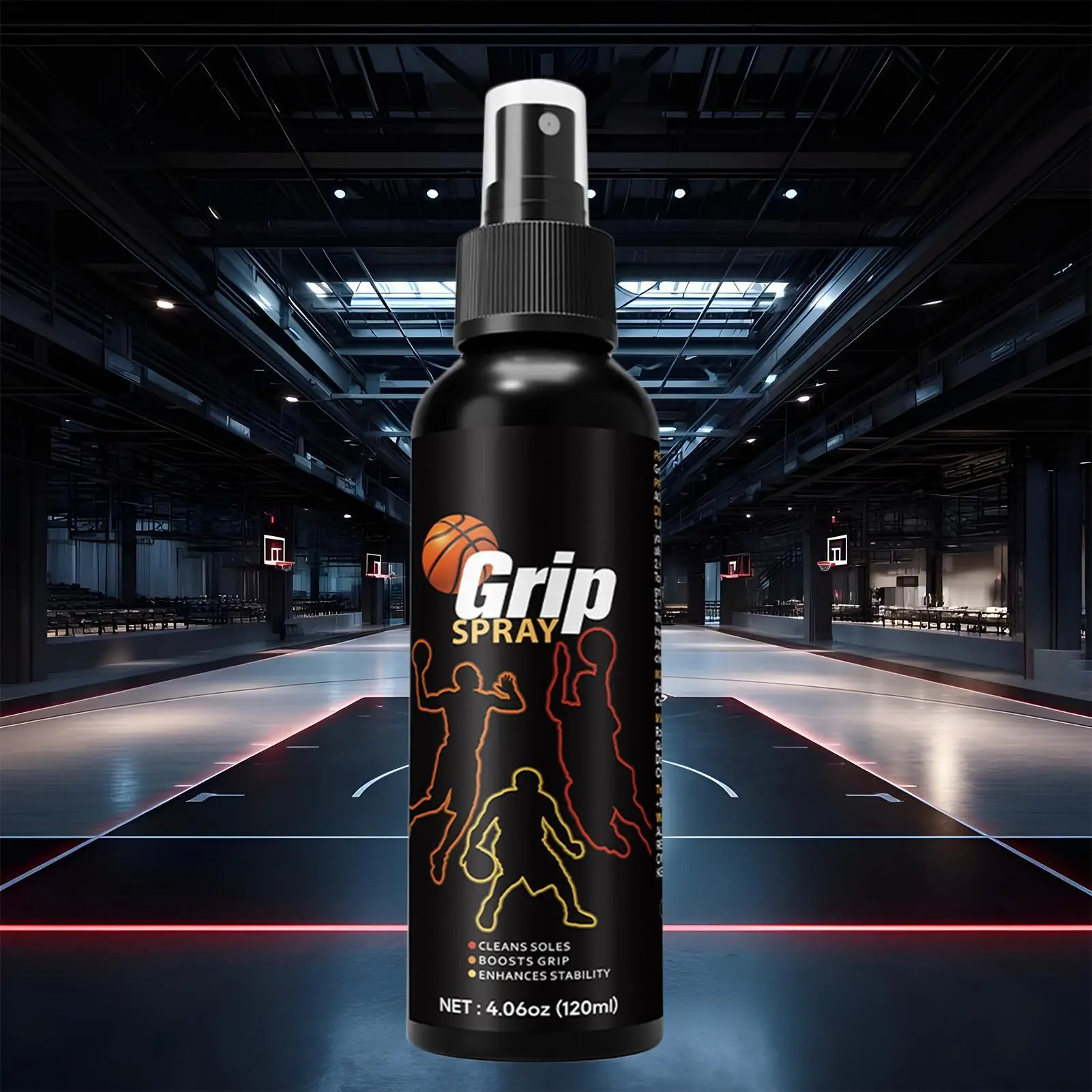 Spray de agarre de suela de 120ml, Spray de suela antideslizante de baloncesto para mejorar la tracción, mejora de agarre deportivo, potenciador de tracción de zapato