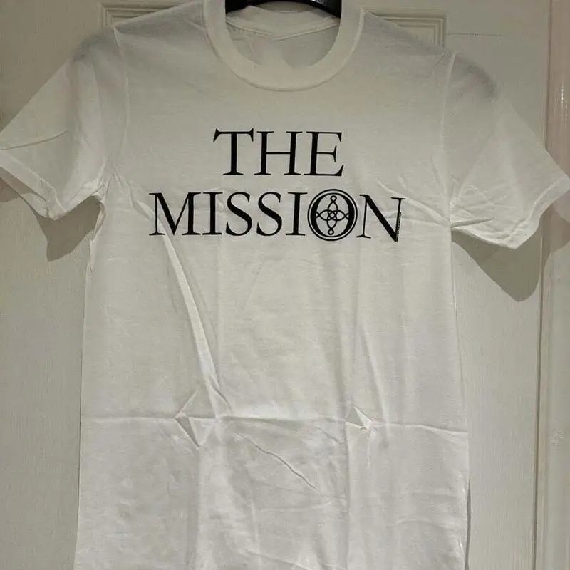 

vTG Merry Christmas The Mission Full Size Cotton White T Shirt