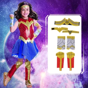Deluxe Halloween Superhelden Cosplay -Kostüm, Morgendämmerung der Gerechtigkeit, Wonder Frau Girl, Fantasy Fantasy -Kleid, Anime -Kostüme für Kinder 8 Hauptverkäufe Frauenfantasy -Kleidung - №7