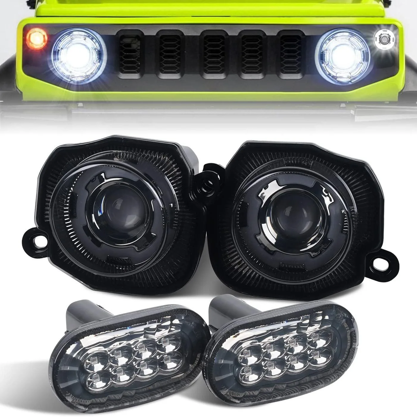 FOR Suzuki Jimney JB64 JB74 Light Emitting Diode Car Fender Daytime Running Light White Amber Indicator Turn Signal Li