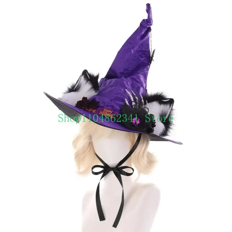 652F Unique Gothic Costume Accessory With Comfortable Animal Ears For Different Ages