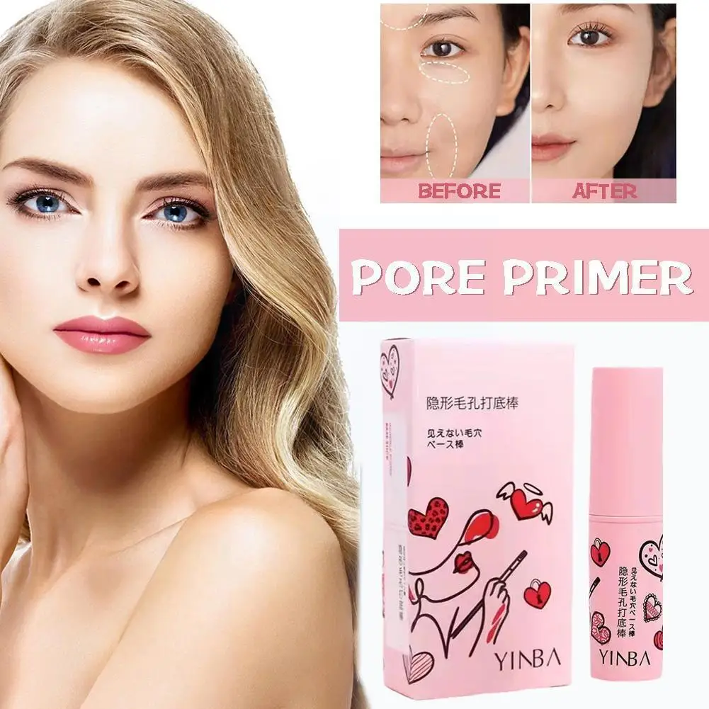 Porieprimer Onzichtbare Porie Primer Stick Make-Up Basis Basis Sticks Primer Make-Up Vervagen Gezicht Porie Cream Concealer R2g3