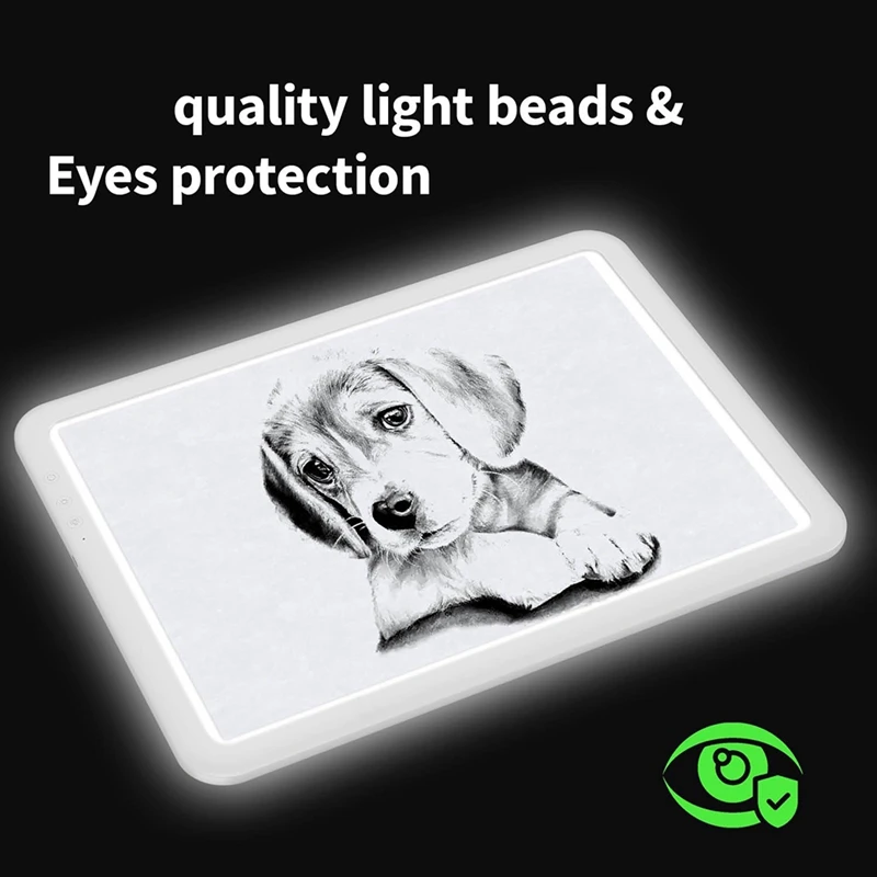 Super Bright Light Pad A4 With 3500Mah Battery For Weeding Vinyl,6 Level Dimming,3 Color Temperatures Light Table