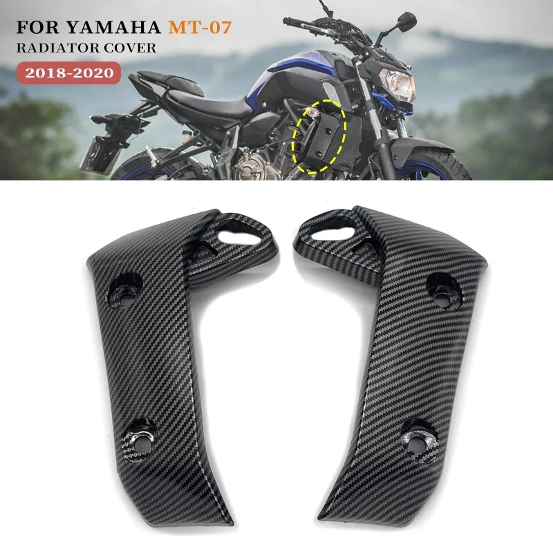 

For Yamaha MT-07 FZ-07 MT 07 FZ 07 2018-2020 Motorcycle Left and Right Front Radiator Cover Guard Fairing Accessories MT07 FZ07