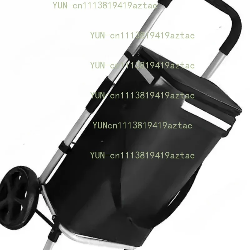 Aluminum Alloy Portable Folding Shopping Cart Multi‑Purpose Grocery Hand Trolley Daily Storage Transport Accessory