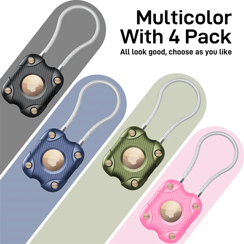 Eayburst AirTag-Halterung für Apple Air Tag, sicherer Halter, wasserdichte AirTags GPS-Tracker-Abdeckung für Schlüssel, Gepäck, Air Tags, Schlosshülle – Detail 1