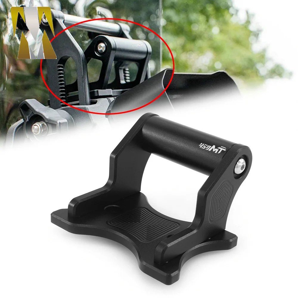 

2025 For CFMOTO 450MT 450 MT 2024 Motorcycle GPS Phone Holder Stand Navigation New Extension Bracket Accessories