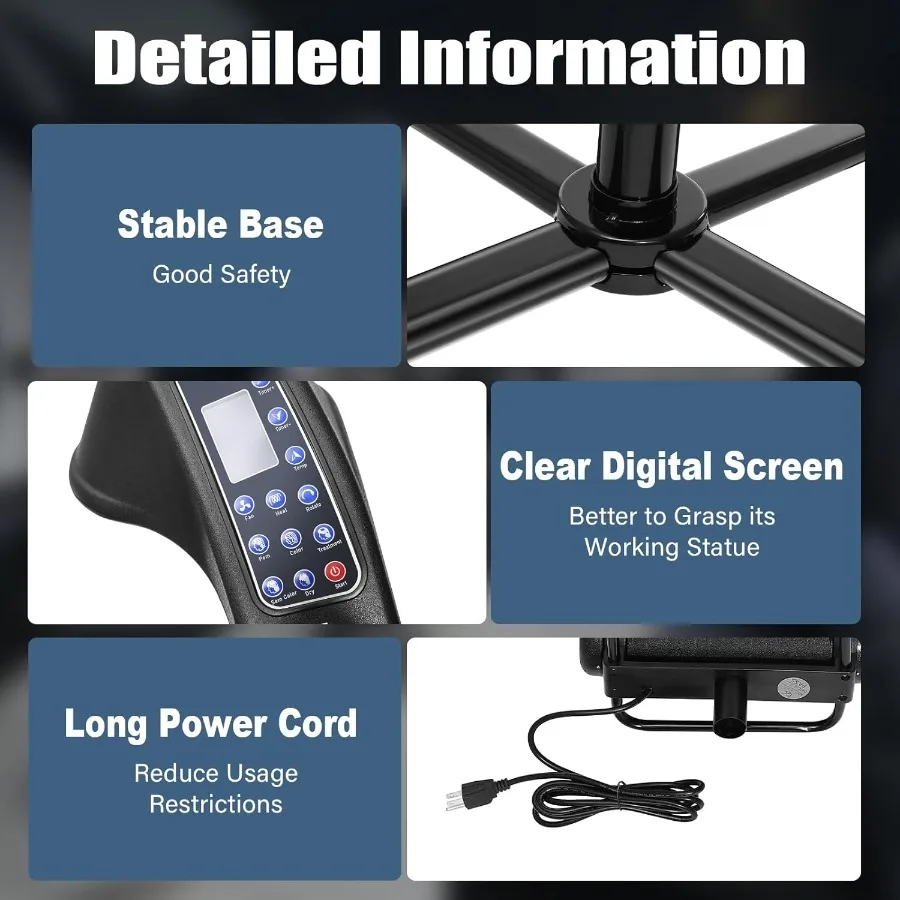 UFO 3 in 1 Orbiting Infrared Hair Dryer with Hair Steamer and Standing Professional Color Processor for Salon and Spa Use 360 R