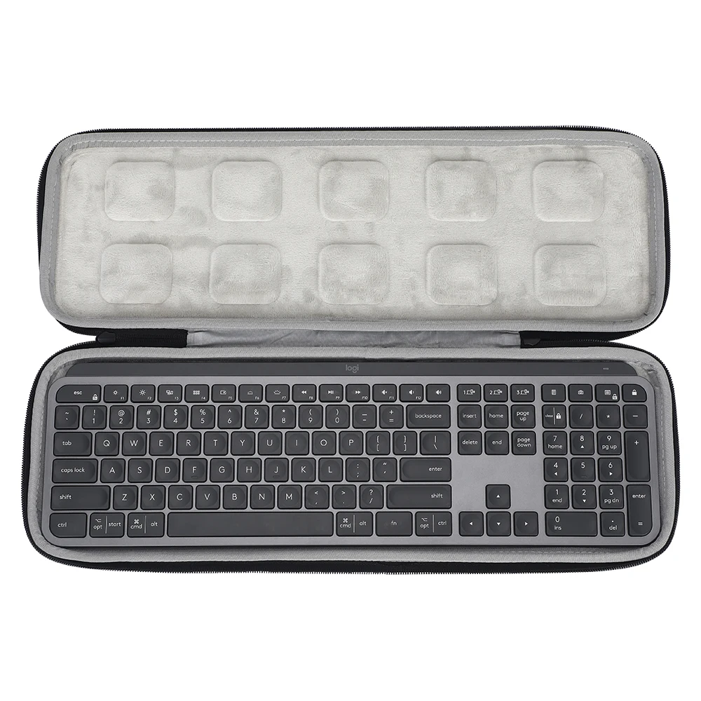 ZOPRORE Hard EVA Travel Protect Box Storage Bag Carrying Cover Case for Logitech MX Keys Advanced Wireless Illuminated Keyboard