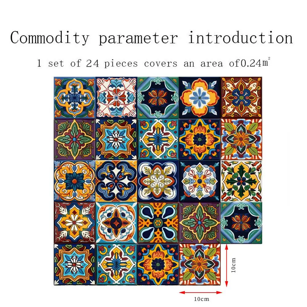 Home Decoration Vinyl Wall Stickers Peel And Tiles 3.9*3.9*0.4inch Affordable Decor Easy Application Elegant Patterns