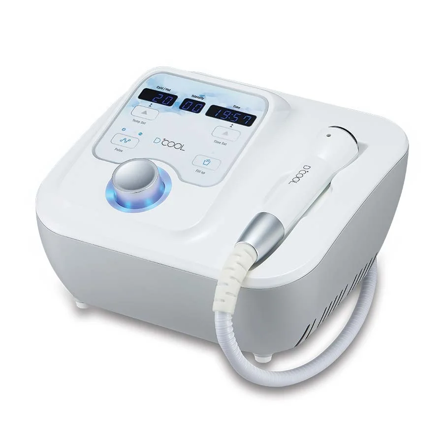 D-cool Facial EMS macchina per salone di bellezza per il raffreddamento della pelle del viso con elettroporazione dell'induttore freddo e caldo in vendita