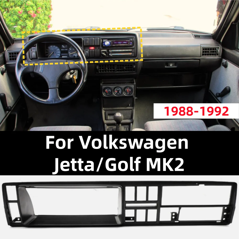 

For Volkswagen Jetta/Golf 1988-1992 Center Console Radio Instrument Panel Frame: 191857243A