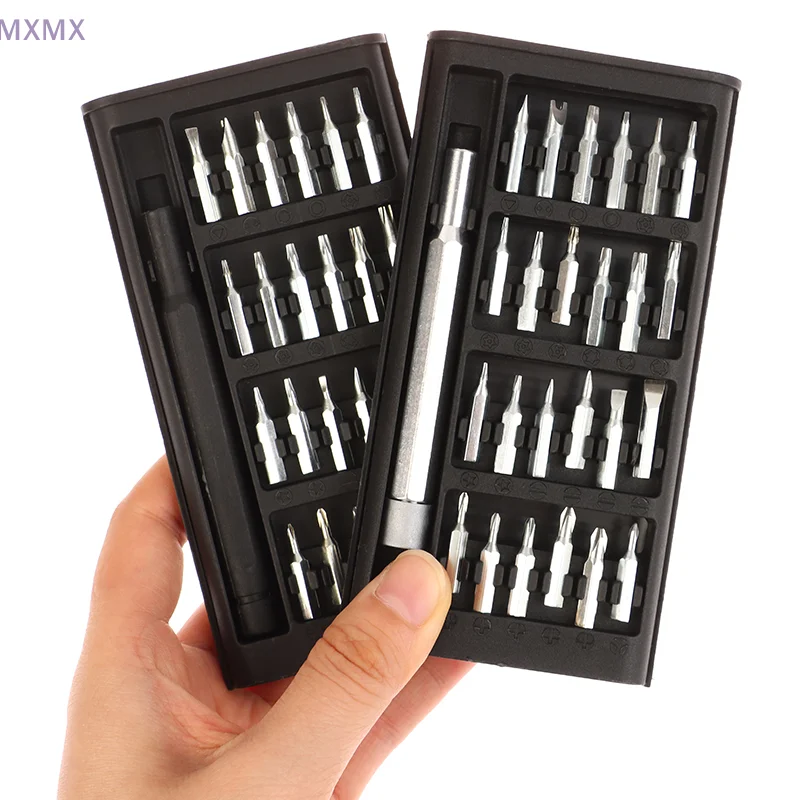 Conjunto de chave de fenda magnética de precisão 25 em 1, ferramenta de manutenção multifuncional para telefone, computador, reparo eletrônico de precisão