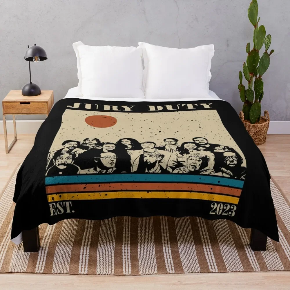 

Retro Jury Duty Throw Blanket Thins Comforter Blankets