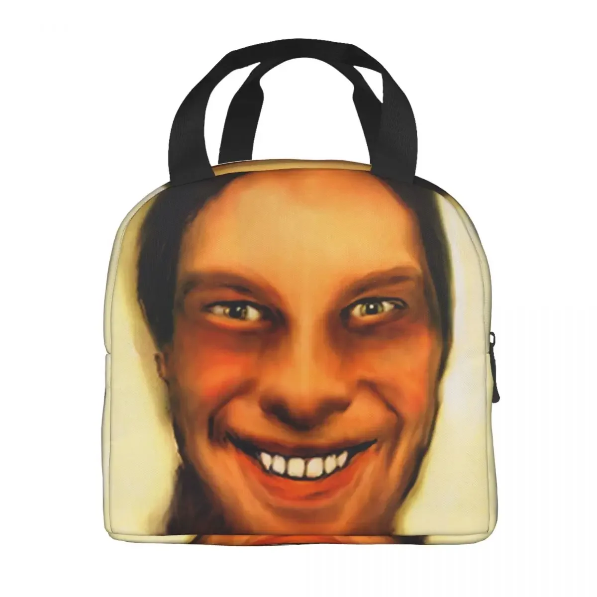 Aphex Twin Thermal Insulated Lunch Bag Women Portable Lunch Container Box for Work School Travel Multifunction Food Tote Bags