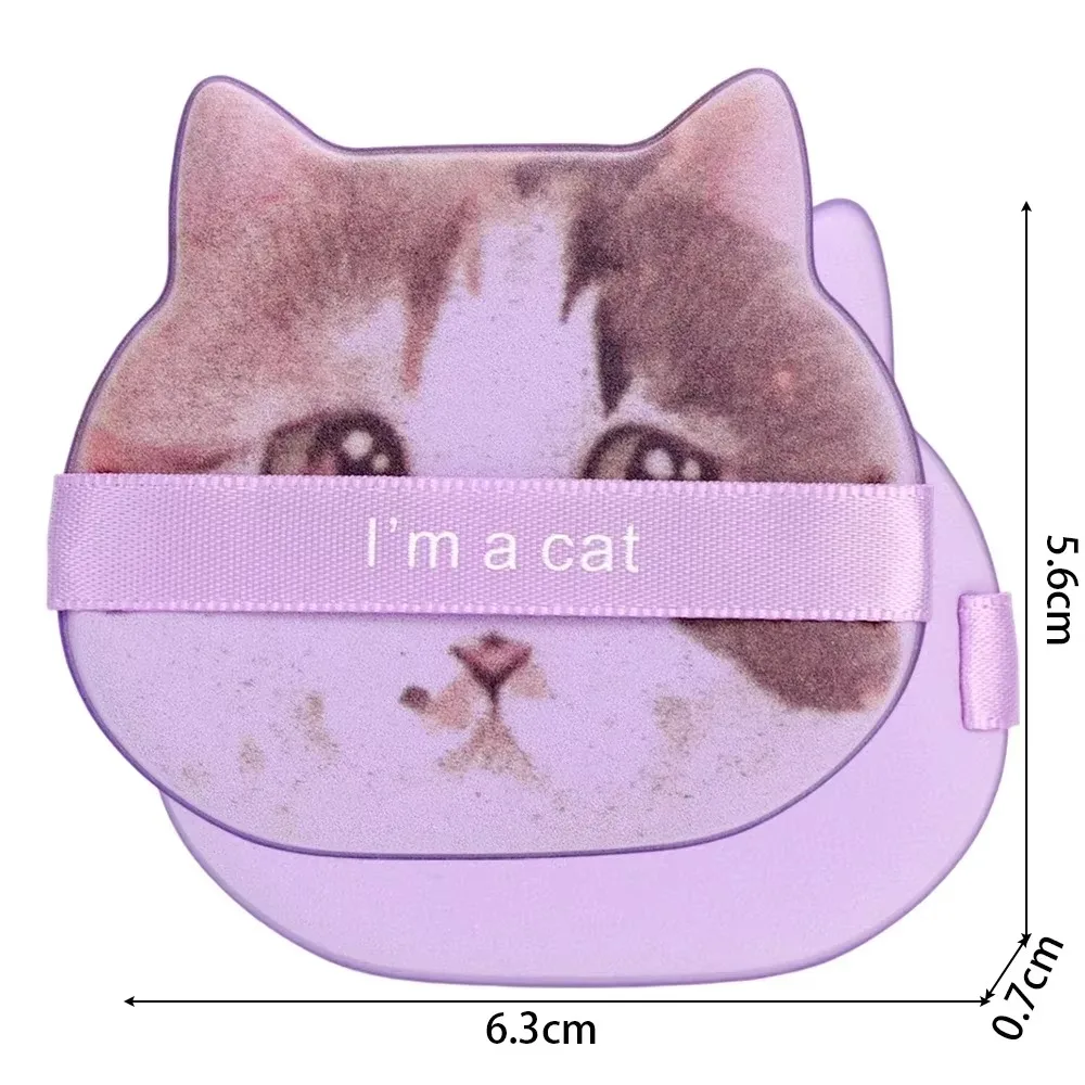 Bouffée de poudre à coussin d'air Double face pour chat, 1 à 4 pièces, utilisation humide et sèche, éponge de maquillage lavable, outils doux et réutilisables