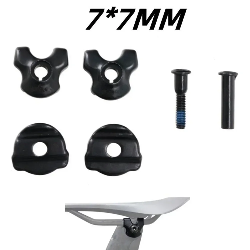 

1 Set Bike Seatpost Clamp For Carbon Saddle Rails 7x9/7x7mm Bicycle Oval/Round Clip Head Converter Bicycle Accessories