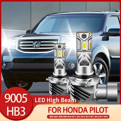 2pcs CANbus 6500K Led Headlight Lights High Beam Bulbs White HB3/9005 For Honda Pilot 2006 2007 2008 2009 2010 2011 2012-2018