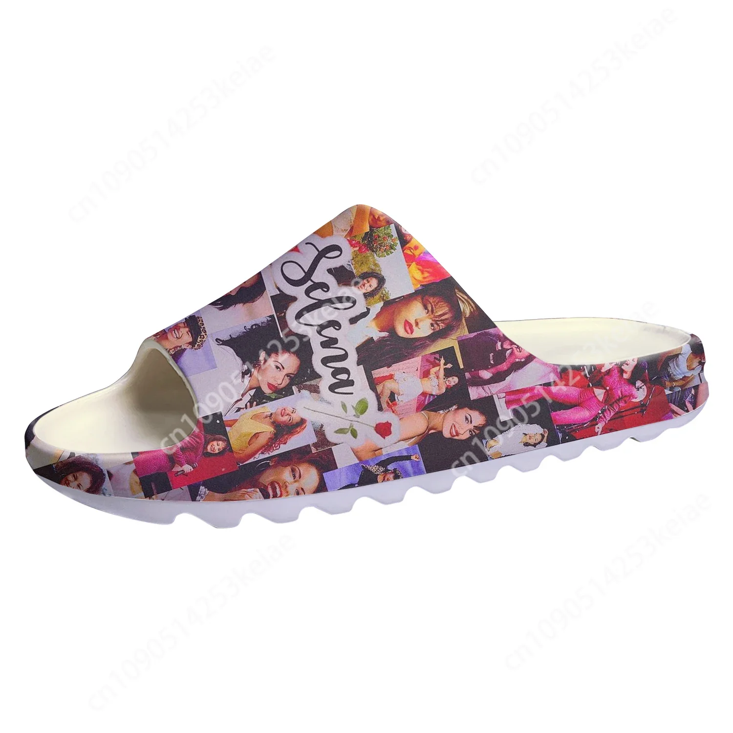 Piosenkarka Selena Quintanilla kapcie z miękką podeszwą domowe drewniaki Step On buty do wody męskie damskie nastolatki krok w niestandardowych sandałach