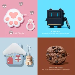 3D Chocolate Cookies Cover for AirPods 4 Cartoon Cute Wireless Earphone Case for AirPods Pro 2 Charging Cover for AirPods 3 2 1