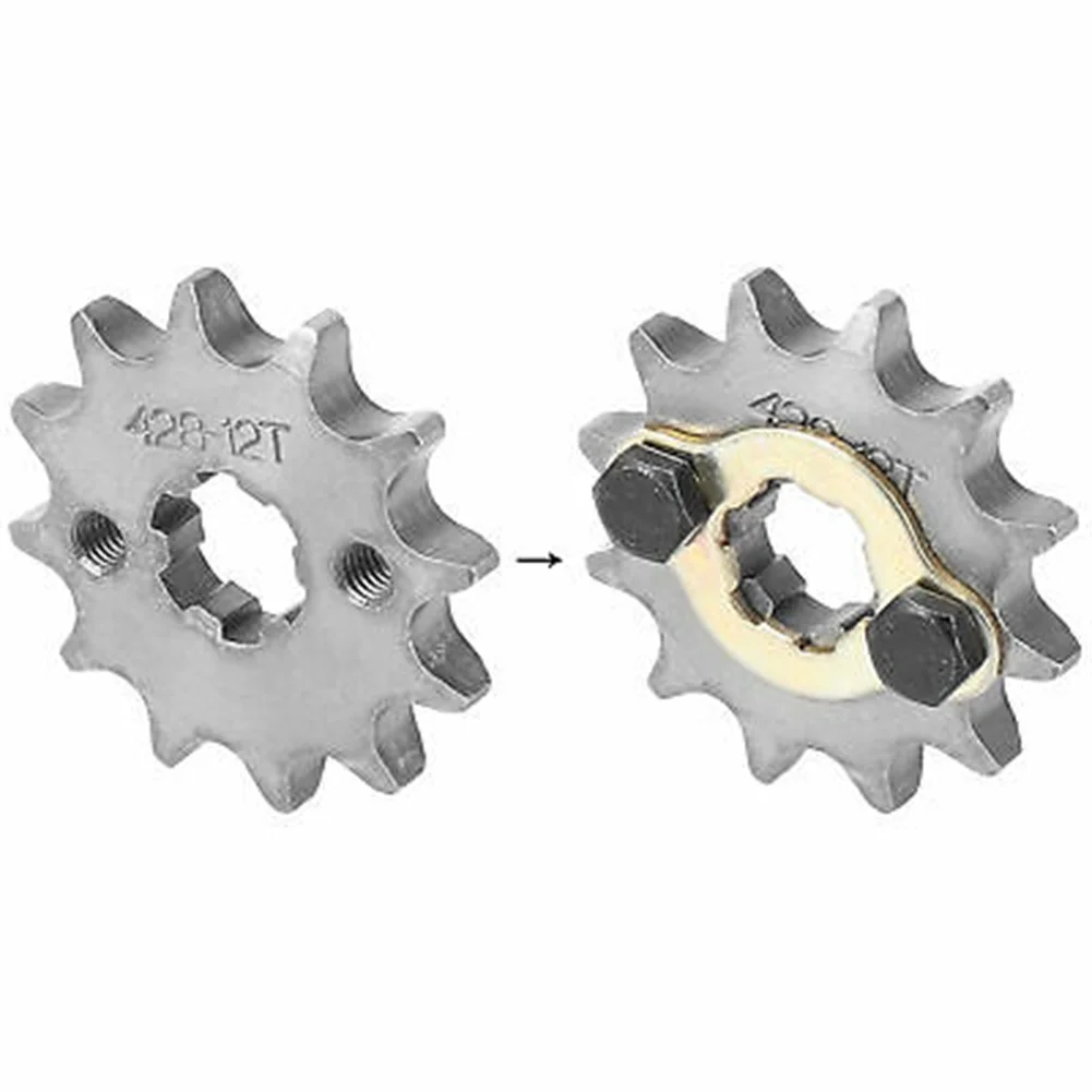 Resistanc Heat Resistance Metal Motorcycle Sprocket Replace Worn Gears Titanium Tone 12 Gear for Dirt Bike  Resistanc