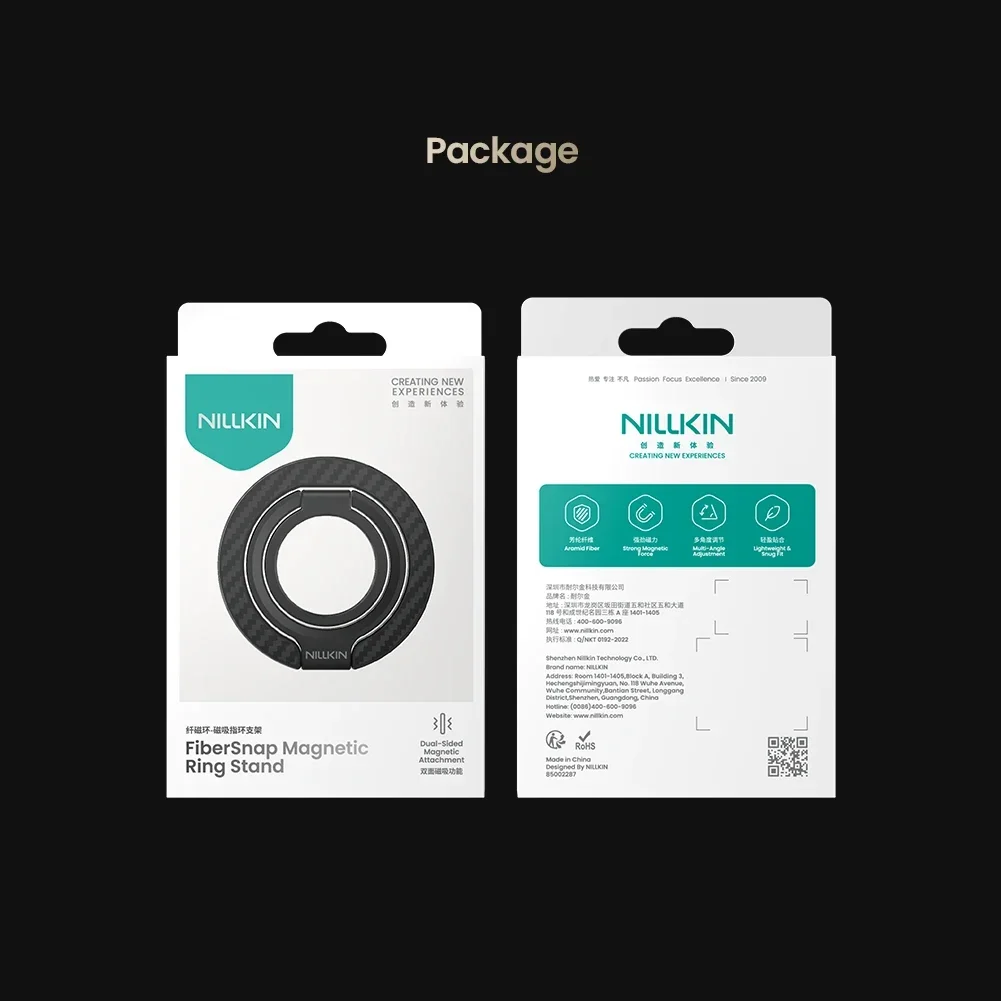 NILLKIN FiberSnap Magnetic Ring Stand for iPhone 16 15 14 13 12 Pro Max Strong Magnet Holder for SamsungS25 S24 S23 S22 S21Ultra - view 6