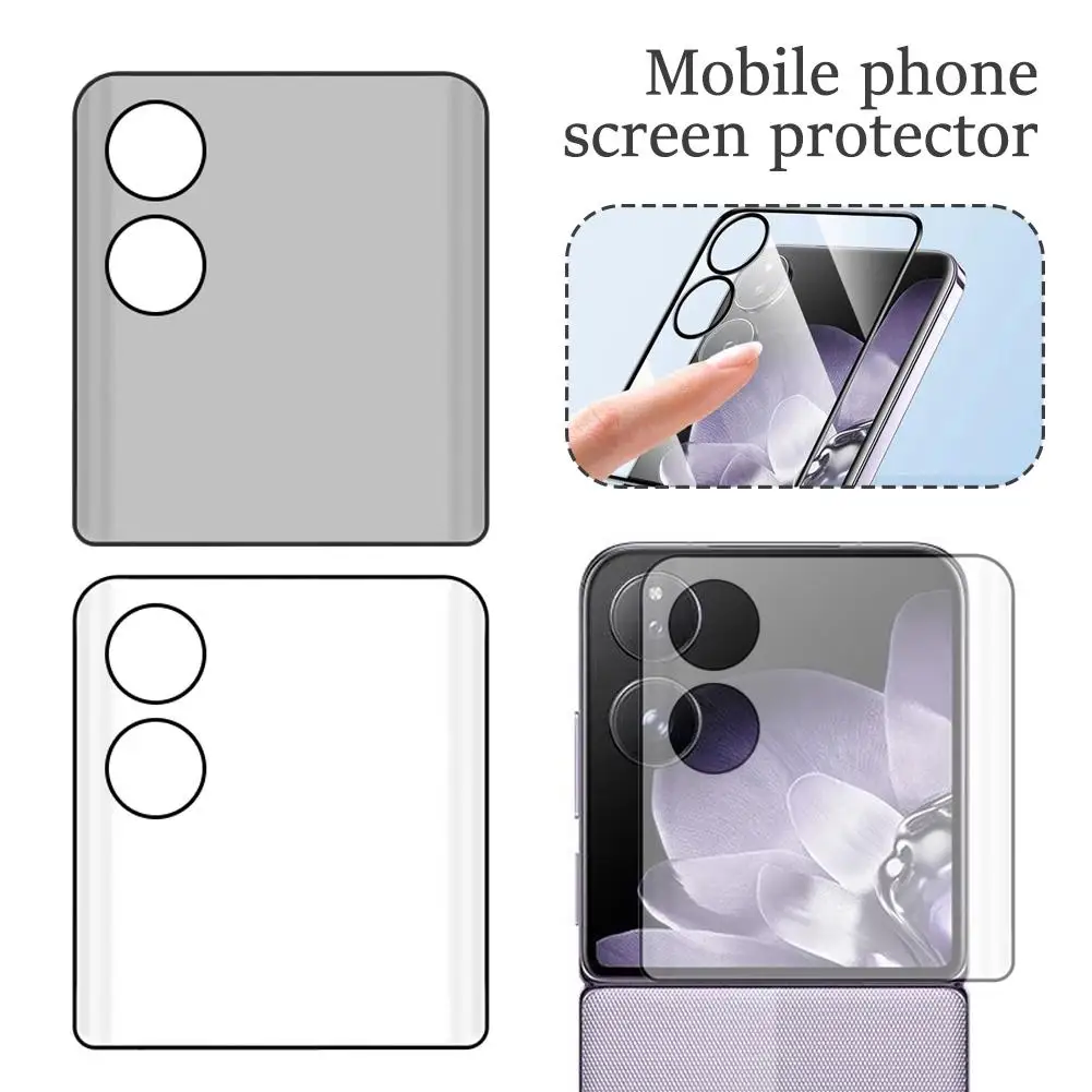 Protecteur externe incurvé d'écran de téléphone portable, film anti-pipi, accessoires de film, courbure à chaud, Guatemala, Mi Mix Flip 3D, J6Y9