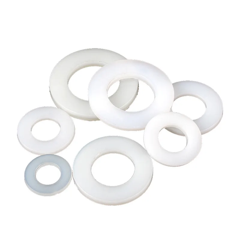 780pcs White Nylon Flat Washer Gasket Set M2 M2.5 M3 M4 M5 M6 M8 M10 M12 Plastic Sealing O-rings Assortment Kit