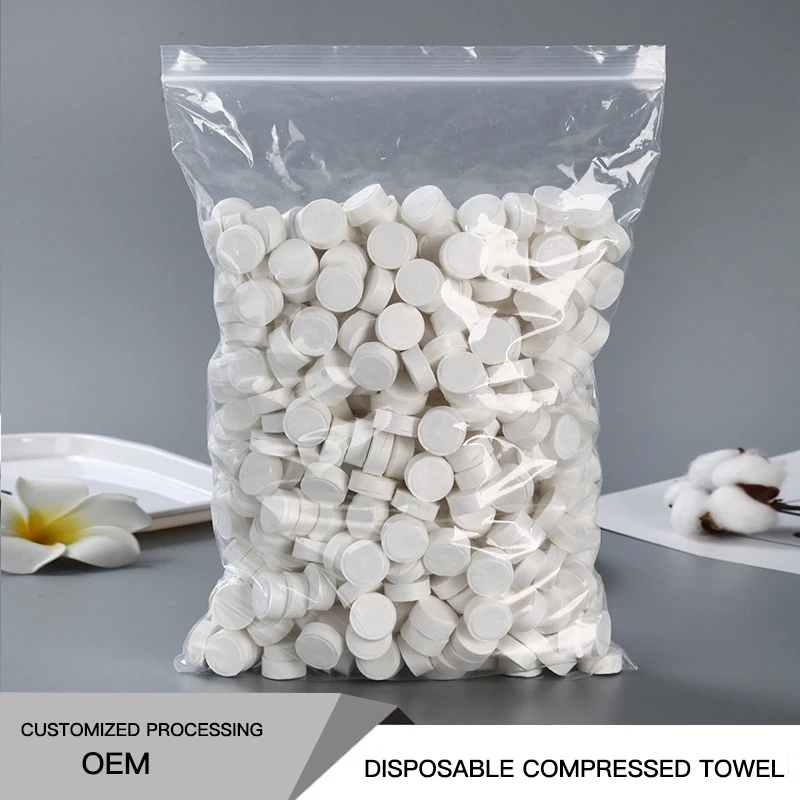 

500pcs/bag Portable Compressed Bath Towel Outdoor Travel Camping Essential Disposable Fishing Grill Hand Mini Magic Towel