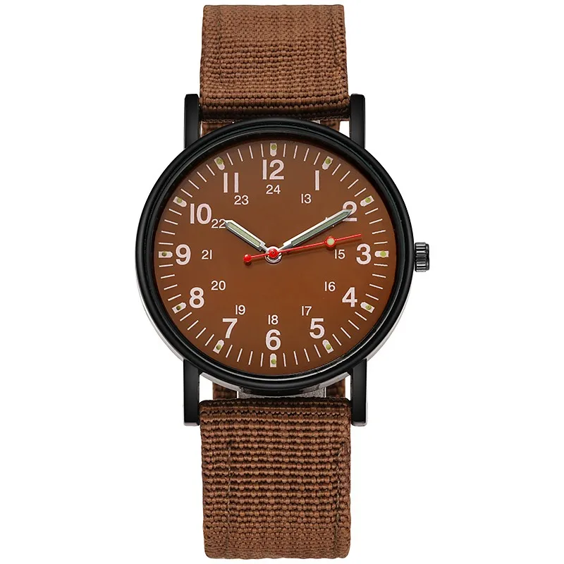 Mode Männer Uhren leuchtende Nylon band Militär uhr Männer Armee Handgelenk Quarz Sport Schock Armbanduhren Paar wasserdicht reloj