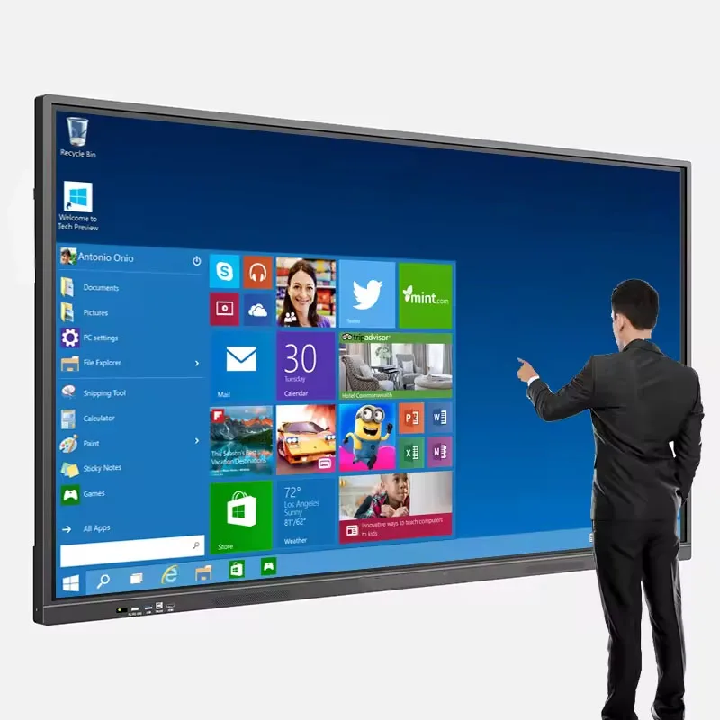 Multi Specification Digital Interactive Whiteboard Floor Standing/Wall Mounted Touch Screen Smart Panel Board