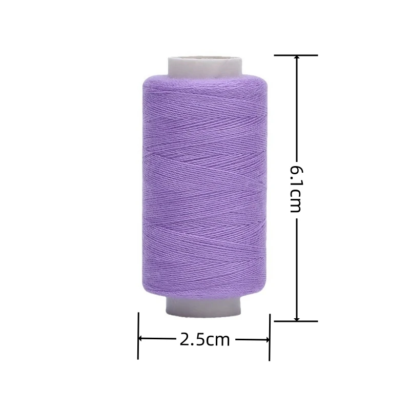 1 Set mit 6 Farben 402 Nähgarn-Set Polyester-Stickgarn-Kit 360M pro Spule für DIY-Bastelarbeiten und Haushaltsnähmaschinen-Zubehör – Detail 1
