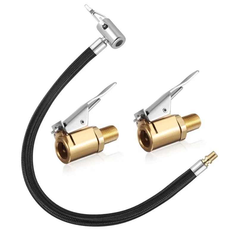 Car Tire Air Inflat Extension Hose Air Chuck Tire Repair Tools Air Pump Motorcycle Tyre Inflation Tube Adapter Connector