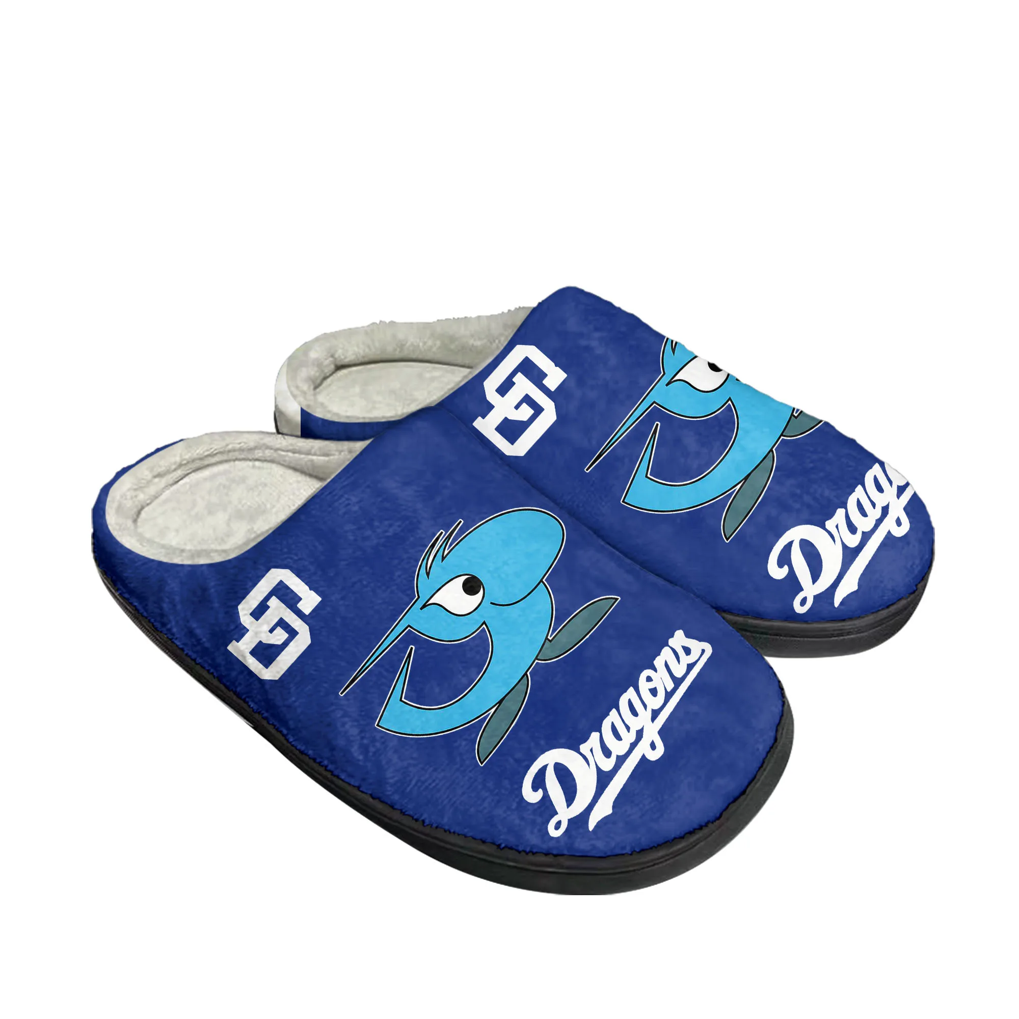 ドラゴンズ Chunichi Dragons baseball Home Cotton Slippers Mens Womens Plush Bedroom Casual Keep Warm Shoes Thermal Indoor Slipper DIY