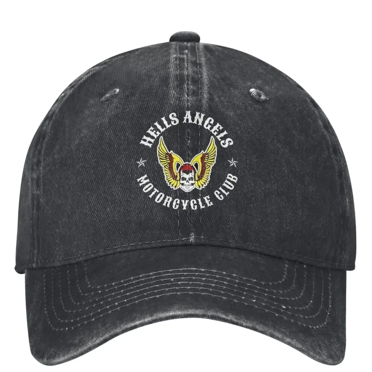 

H-Helles Washed Baseball Cap Popular Logo A-Angeles Classic Hip Hop Dad Hats Unisex Teens Hiking Fishing Sun-Proof Baseball Caps