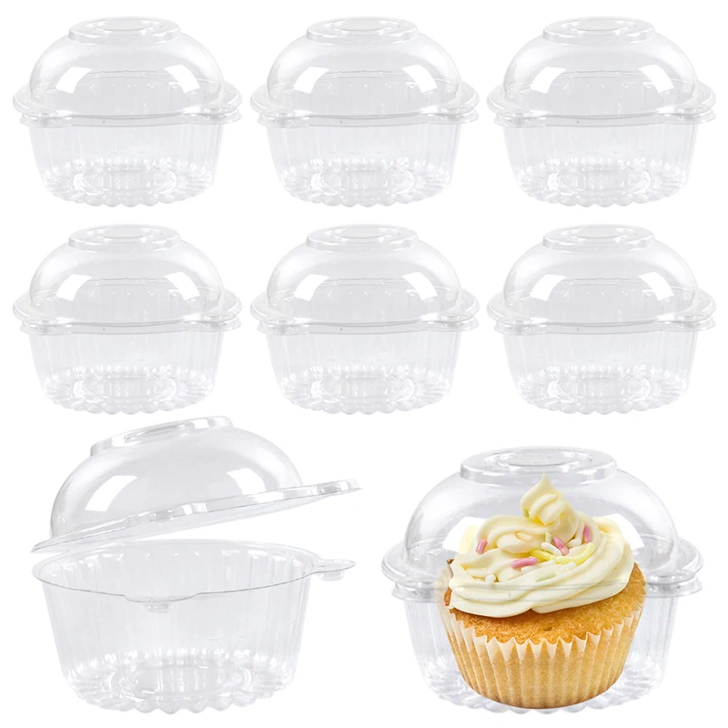 30/50Pcs Cake Packaging Box Cupcake Muffin Container Pastry Dessert Holder for Wedding Birthday Party Decor Supplies Baby Shower