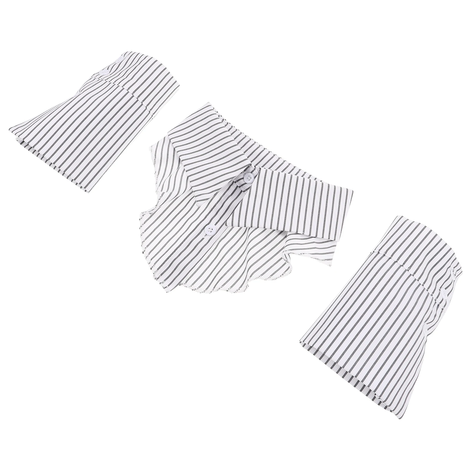 

1Set Detachable False Collar Wrist Cuffs Minimalist Design Faux False Collar Garment Decorated Accessories Office Settings Girls